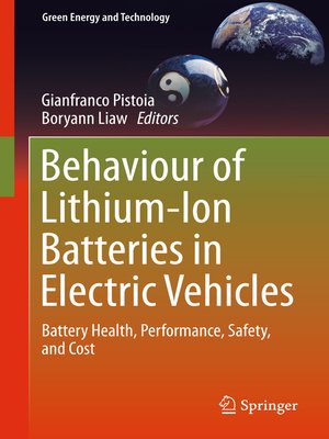 cover image of Behaviour of Lithium-Ion Batteries in Electric Vehicles